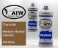 Preview: Chevrolet, Medium Neutral (Interior), WA195A: 400ml Sprühdose + 400ml Klarlack - Set, von ATW Autoteile West.